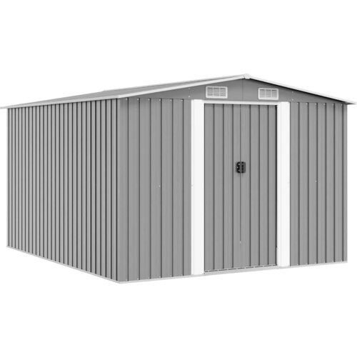  Vrtno spremi&scaron;te 257 x 298 x 178 cm metalno sivo Cijene