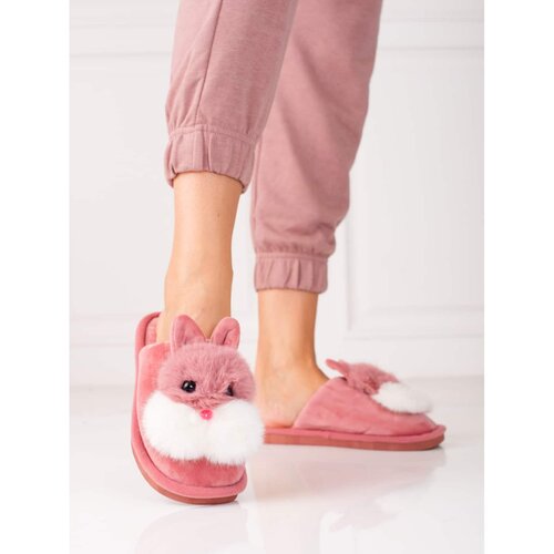 SHELOVET Slip-on women's slippers with bunny Slike