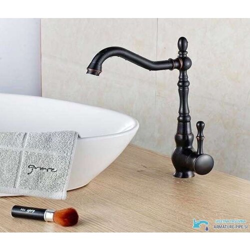  Crna retro slavina za kuhinju ili kupaonicu EYN CKB2255 Cijene