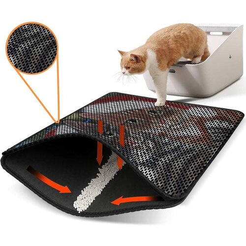WALLXPERT Nrszn0165 multicolor cat litter mat Cene