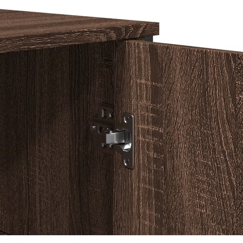  Komoda boja smeđeg hrasta 78x35,5x74,5 cm konstruirano drvo Slike