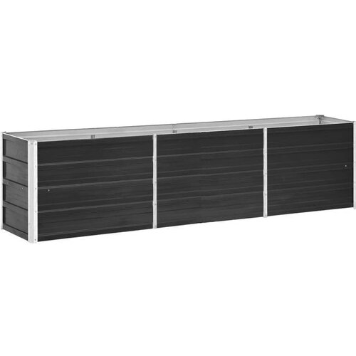 VidaXL Povi&amp;scaron;ena vrtna gredica pocinčani čelik 240x40x45 cm antracit Slike