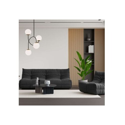 Atelier Del Sofa fotelja sa visokim naslonom ving chair bocek dark grey Slike