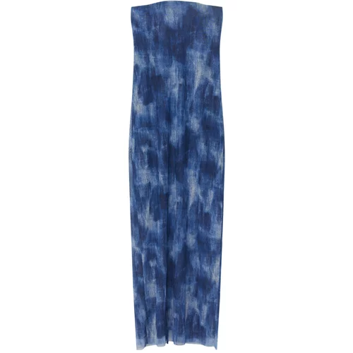 Pull&Bear Ljetna haljina plava / indigo / svijetloplava
