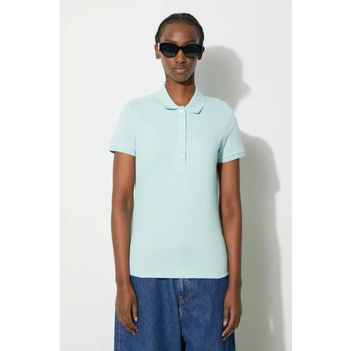 Lacoste Polo majica za žene, boja: tirkizna, PF5462-001