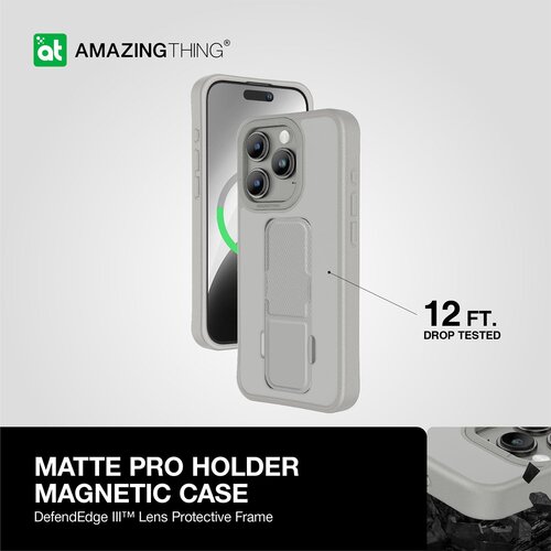 AMAZING THING MATTE PRO MAGSAFE MASKA ZA IPHONE 15 PRO TITANIUM Slike