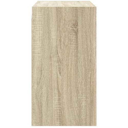  Zidni ormarić sa staklenim vratima boja hrasta 68x37x68,5 cm Slike