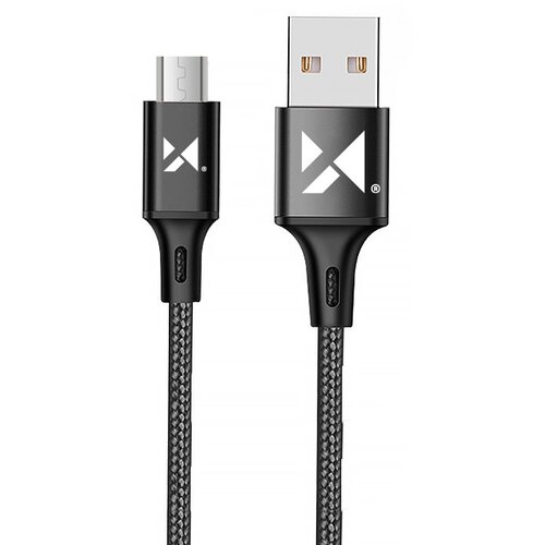 Wozinsky Močan pleten kabel USB microUSB 2.4A 1m črn, (21090424) Cene