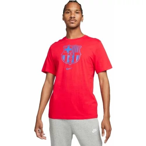 Nike FCB M NK CREST TEE Muška majica kratkih rukava, crvena, veličina