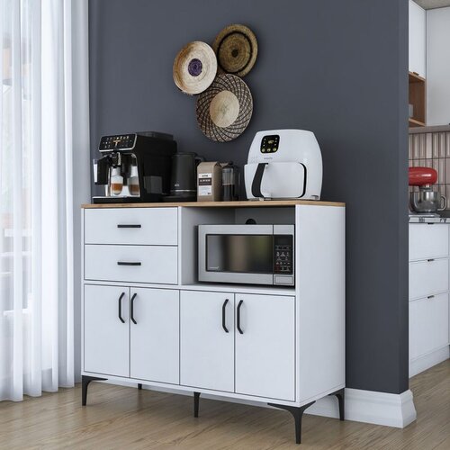 Hanah home JE206 - 3898 WalnutWhite Coffee Stand Cene