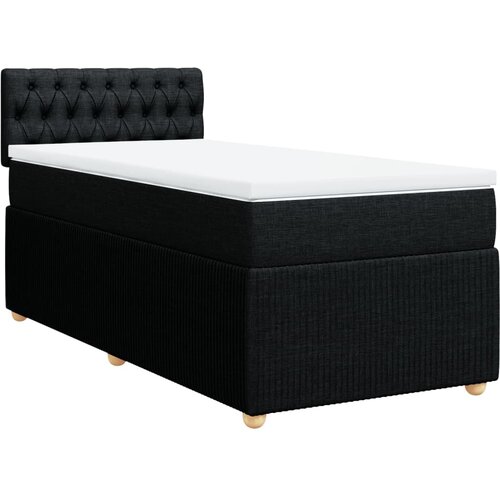 Maison Chic Box spring postelja - Vzmetna postelja z vzmetnico črna 80x200 cm blago SL17551, (21882750) Slike
