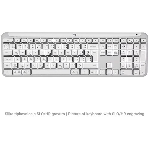 Logitech tipkovnica Signature Slim K950, bela, SLO gravura Cene
