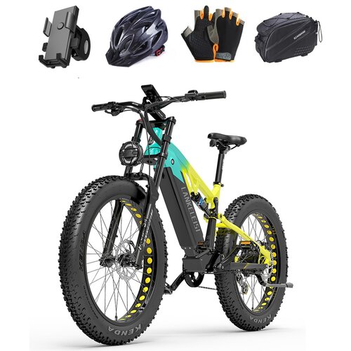 BENFUTO RV800 plus električno kolo za odrasle, 750W bafang motor, 48V 20AH sunsamg baterija, 26 * 4,0 '' kenda pnevmatike, barvni zaslon, polno vzmetenje, hidravlična kolutna zavora(rumeno-zelena), (21233954) Cene