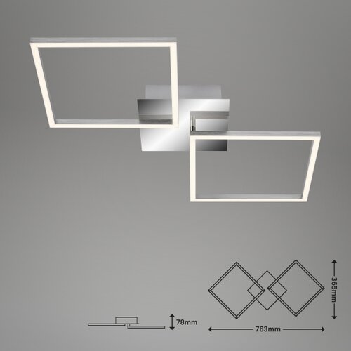 BRILONER 3182-018 - led prigu&amp;scaron;iva stropno svetlo frame 2xLED/15,5W/230V Slike