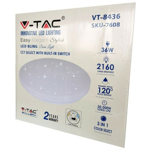 V-tac led plafonjera 36W star effect 3U1 IP20 vtac Cene