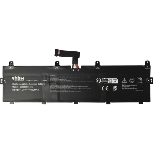 VHBW Baterija za Lenovo Thinkpad P72 / P73, 9300 mAh Slike