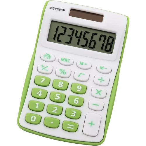  Kalkulator genie 8-mestni žepni 120 b zelen GENIE