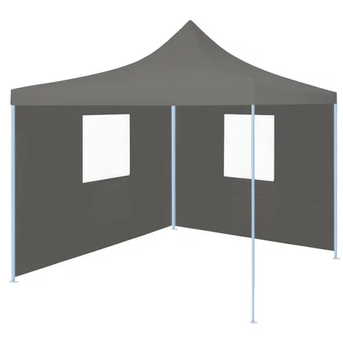  profesionalen zložljiv vrtni šotor z 2 stranicama 2x2 m jeklo