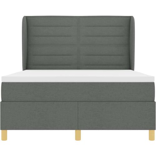  Podna opruga s madracem Tamno siva 90x190 cm Tamno siva tkanina - Tamno siva 140 x 190 cm Dizajn linija Slike