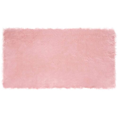  Lažni Ovčji Tepih Ružičasta 80 x 150 cm Poliester Slike