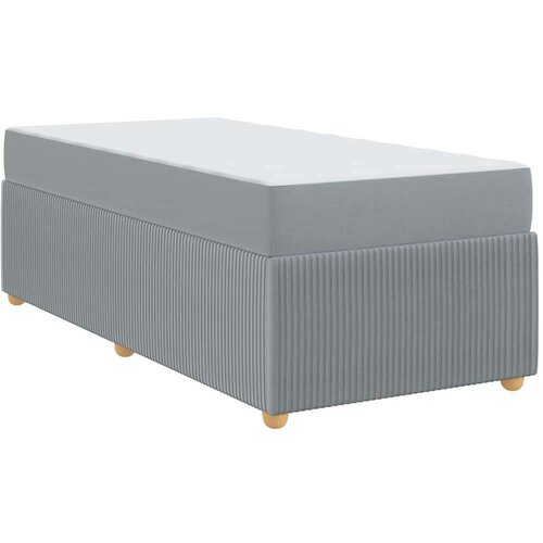 VidaXL krevetna konstrukcija ostalo svjetlosiva 90 x 190 cm tkanina Slike