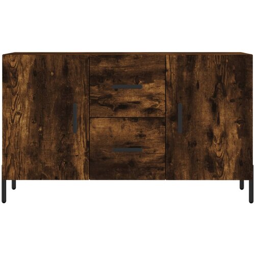 Komoda boja dimljenog hrasta 100 x 36 x 60 cm konstruirano drvo Slike