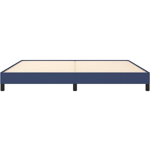  Okvir za krevet bez madraca plavi 200x200 cm od tkanine Slike