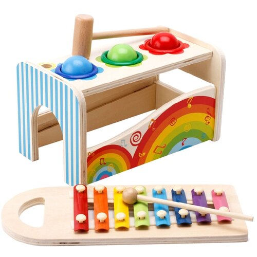 Bbo DRVENA IGRACKA 3u1 - KUTIJA ZA UDARANJE SA KSILOFONOM (36m+) Cene