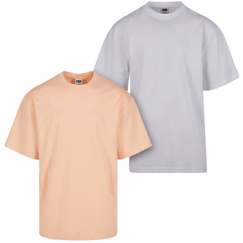 UC Men Men's UC Tall Tee 2-Pack T-Shirts - Orange + White Cene
