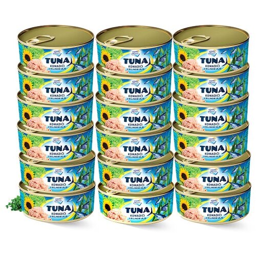 AZZURO MARE Tuna komadi u biljnom ulju, 160 g, 48 komada Slike
