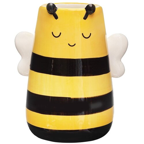 Sass & Belle Rumena vaza iz dolomita (višina 10,5 cm) Bee – Cene