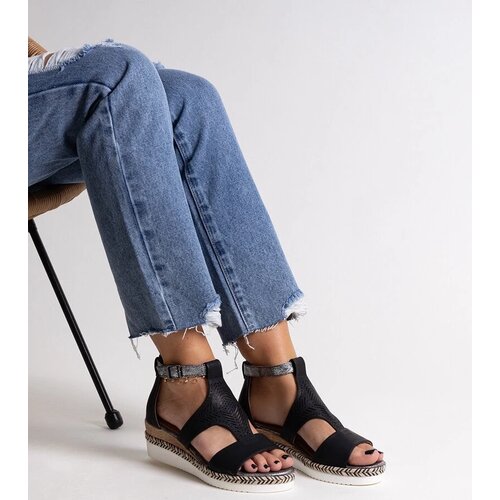 D/CEO Black sandals on a block heel Millo Cene