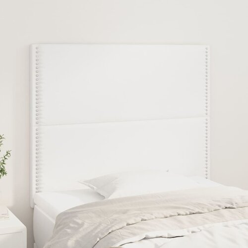 Uzglavlje Bijelo 100x5x118/128 cm Imitacija kože Cene