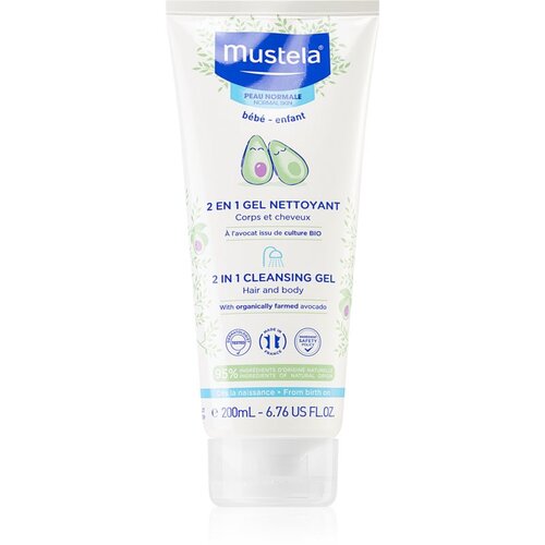 Mustela B&amp;eacute;b&amp;eacute; gel za pranje tijela i kose za djecu 200 ml Slike