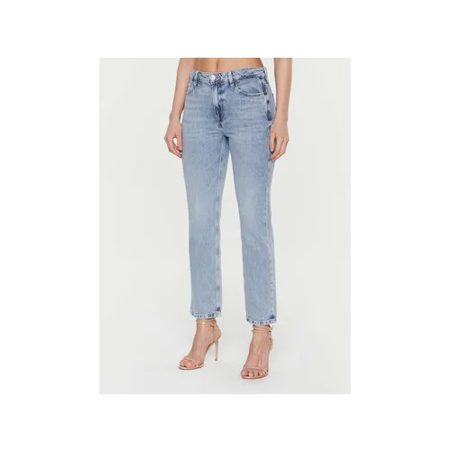 Guess Jeans hlače Girly W3GA16 D4VI5 Modra Slim Fit