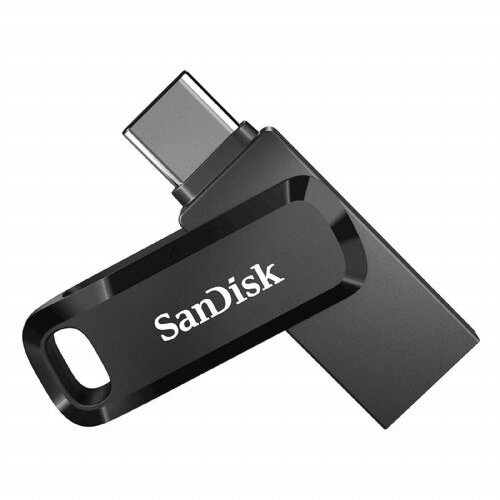 Sandisk USB C &amp;amp; USB disk 512GB Ultra Dual GO, 3.1/3.0, b do 150 MB/s, črn (SDDDC3-512G-G46) Slike