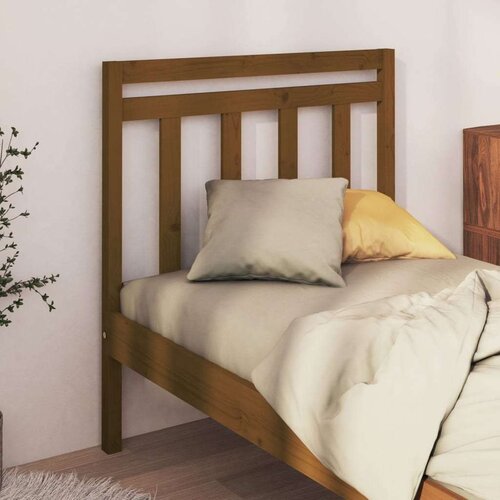  Uzglavlje za krevet boja meda 106 x 4 x 100 cm masivna borovina Cijene