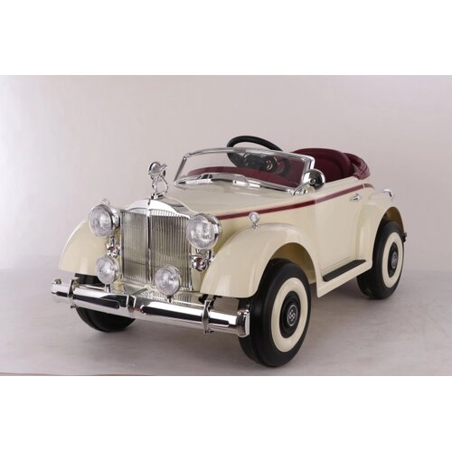  Auto na baterije Retro RR &amp;ndash; 12V sa 4 motora i daljinskim upravljačem | Bež Slike