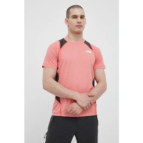 The North Face Sportska majica kratkih rukava Glacier boja: crvena, s uzorkom