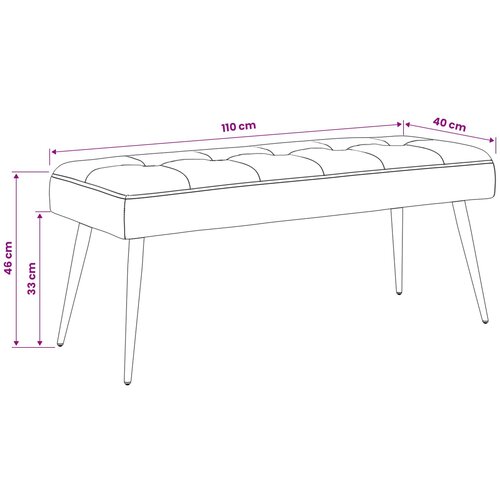  Klupa s gumbastim tkanjem Tamnozelena 110 x 40 x 46 cm Bar&amp;scaron;un Slike