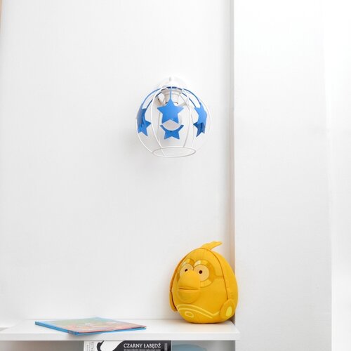 Dečija zidna lampa STARS 1xE27/15W/230V plava/bela Slike