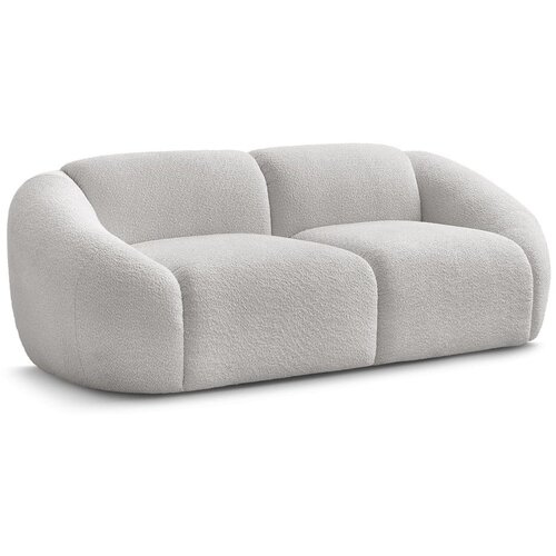 Bobochic Paris Svijetlo siva sofa od boucl&amp;eacute; tkanine 230 cm Tina &amp;ndash; Slike