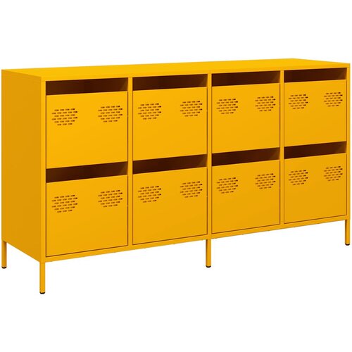 Maison Chic Komoda - Predalnik gorčično rumena 135x39x73,5 cm hladno valjano jeklo, (21719718) Cene