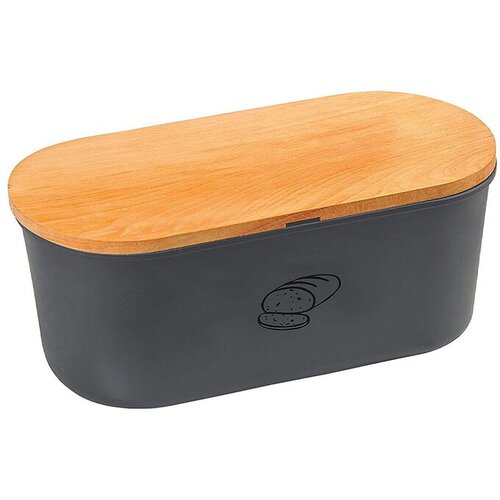 Kesper posoda za kruh 34x14xh18cm, siva, melamin, les Cene