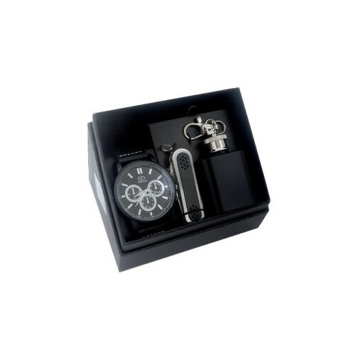  adam, poklon set, ručni sat i privezak, crna ( 505080 ) Cene
