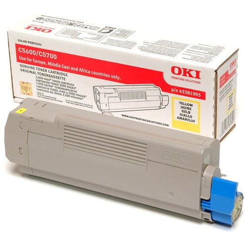 OKI toner C5600 (43381905) (rumena), original Cene