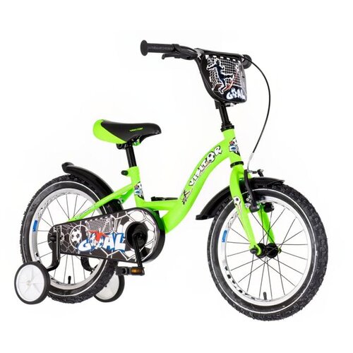  Bicikl Visitor 16" Goal V-Brake kontra 105-125cm - Zeleni neon (1160088) Cene