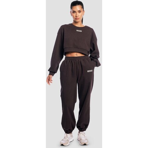 GymBeam Ženska trenerka Aura Tee Brown Slike