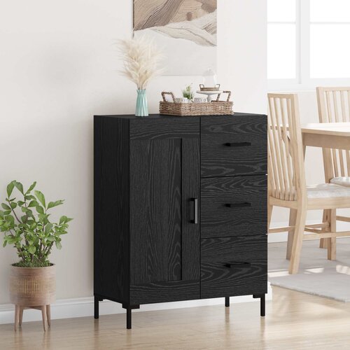  Kreveta Crni hrast 69.5 x 34 x 90 cm Konstruirano drvo Cene