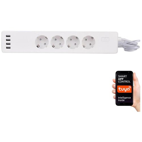  Produžni kabl sa prekidačem 1,8 m, 4x USB i Wi‑Fi (Tuya), SCHUKO Cene